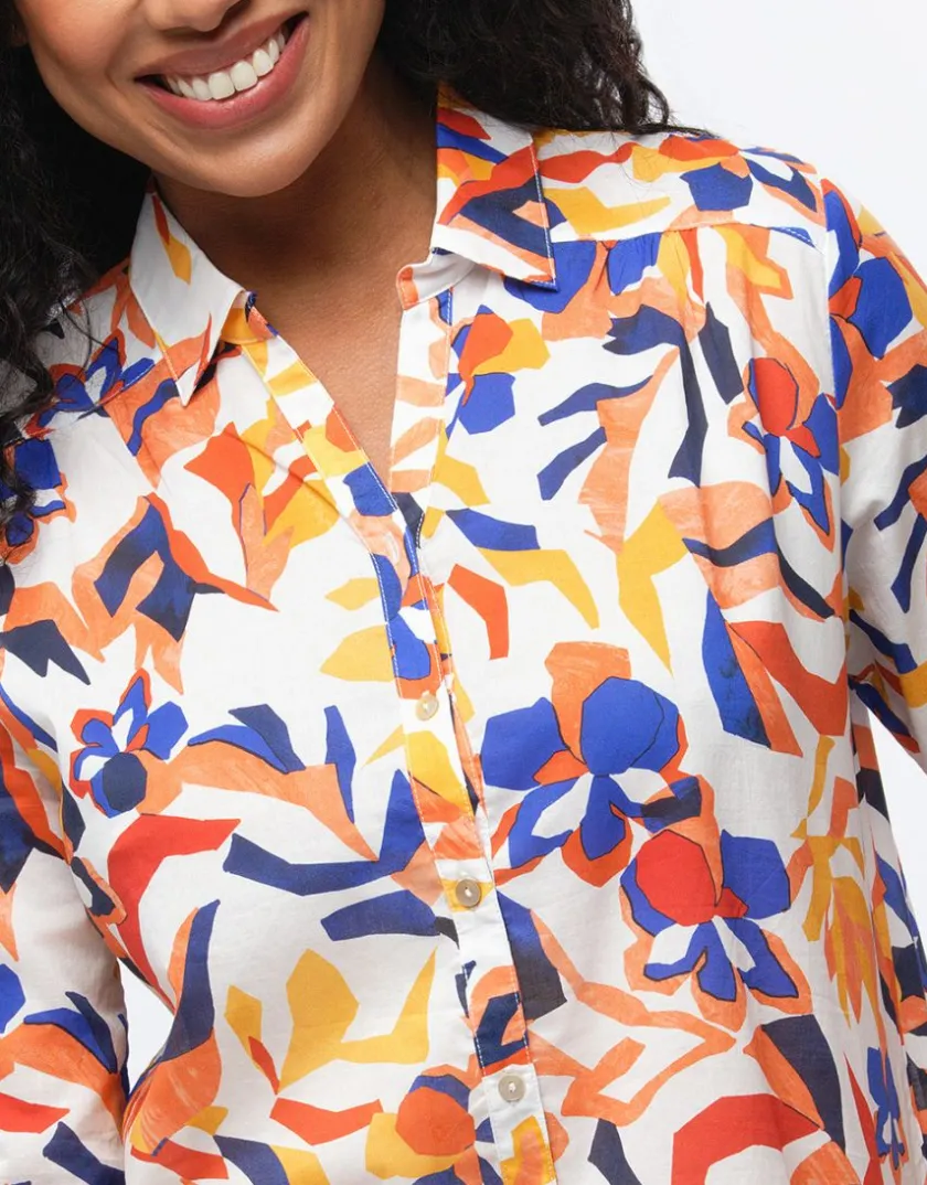 New Chemise coton imprimé Chemisiers & Blouses|Hauts