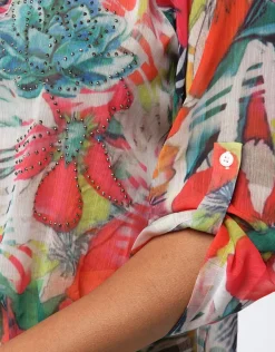 Outlet Chemise en voile imprimé Chemisiers & Blouses|Hauts