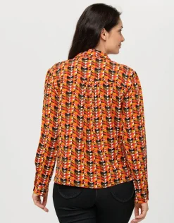 Fashion Chemise fluide orange Chemisiers & Blouses|Hauts
