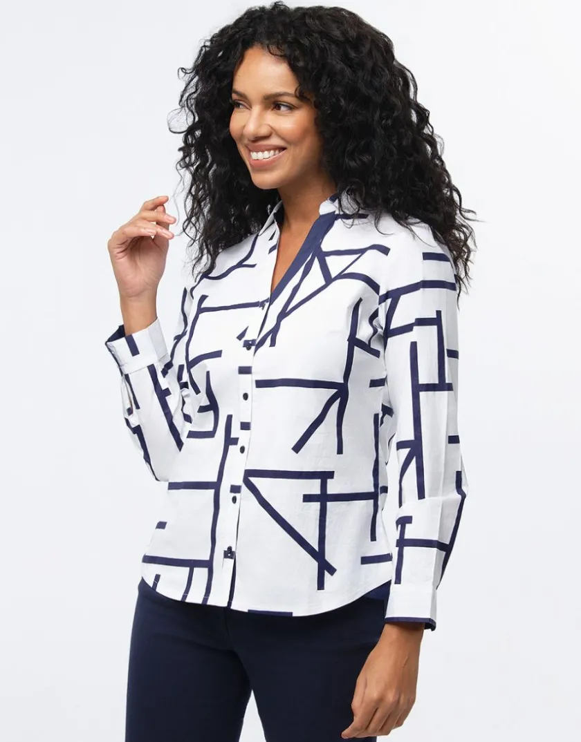 Hot Chemise imprimé graphique Chemisiers & Blouses|Hauts