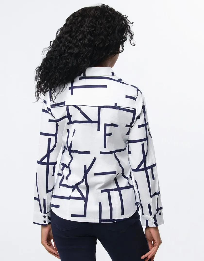 Hot Chemise imprimé graphique Chemisiers & Blouses|Hauts
