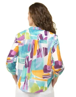 Hot Chemisier 100% coton bleu Hauts|Chemisiers & Blouses