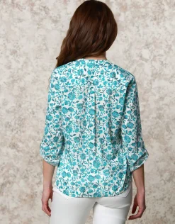 Outlet Chemisier coton motif Chemisiers & Blouses|Hauts