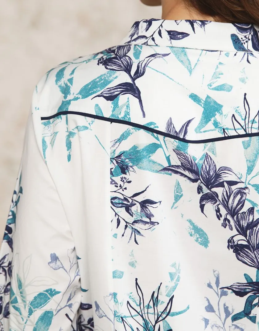 Online Chemisier fleuri coton Chemisiers & Blouses|Hauts
