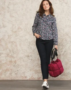 Discount Chemisier fleuri coton Chemisiers & Blouses|Hauts