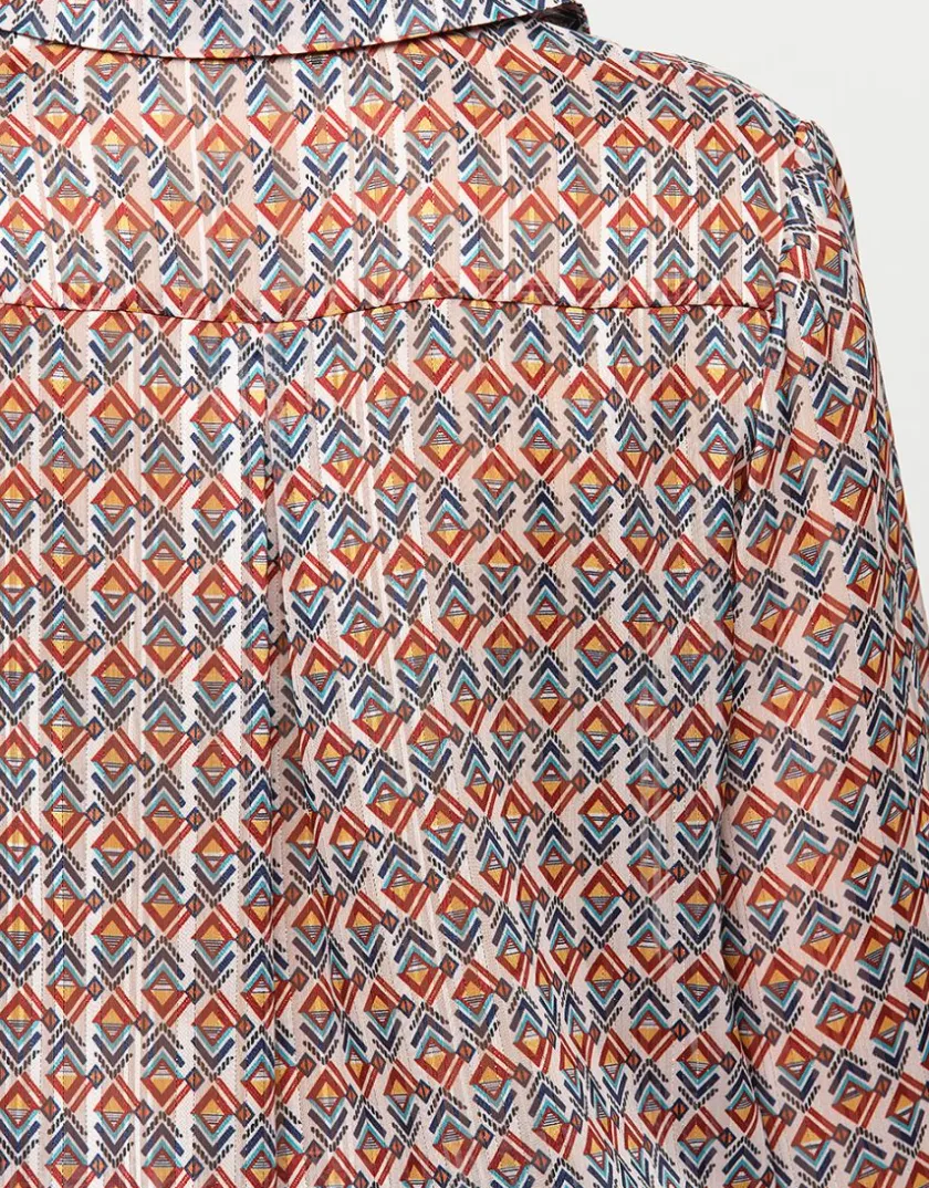 Clearance Chemisier fluide imprimé Chemisiers & Blouses|Hauts