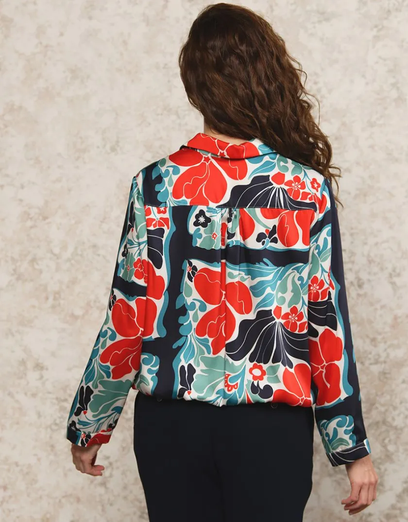 Discount Chemisier imprimé chic Chemisiers & Blouses|Hauts