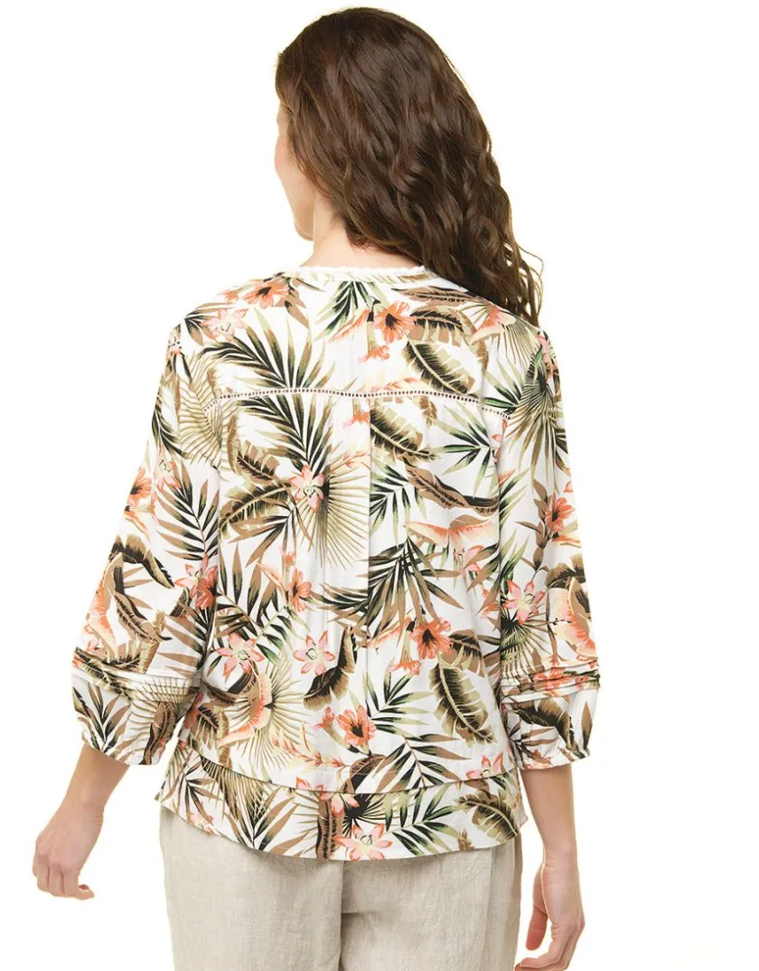 Sale Chemisier imprimé écru Chemisiers & Blouses|Hauts