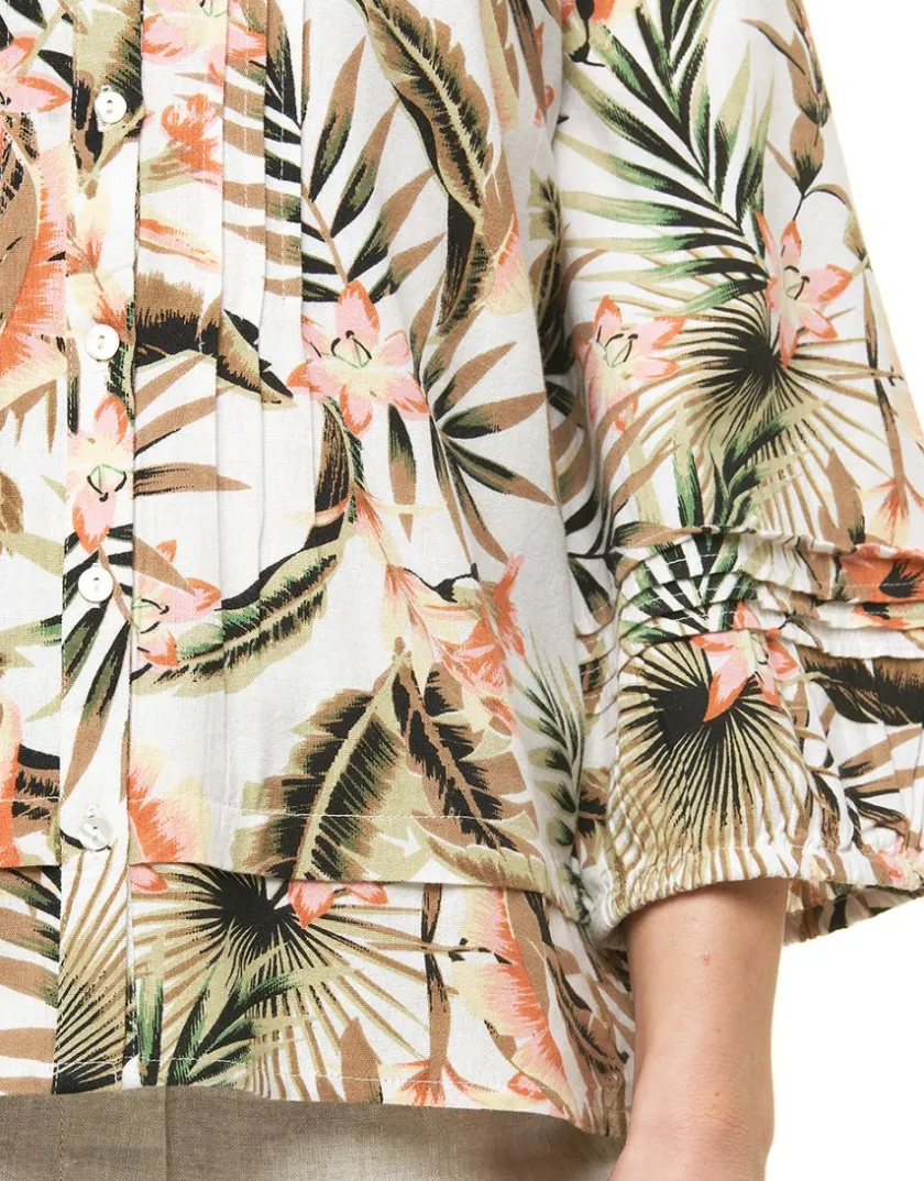 Sale Chemisier imprimé écru Chemisiers & Blouses|Hauts