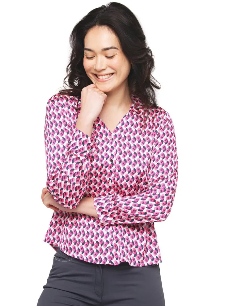 New Chemisier imprimé rose Chemisiers & Blouses|Hauts