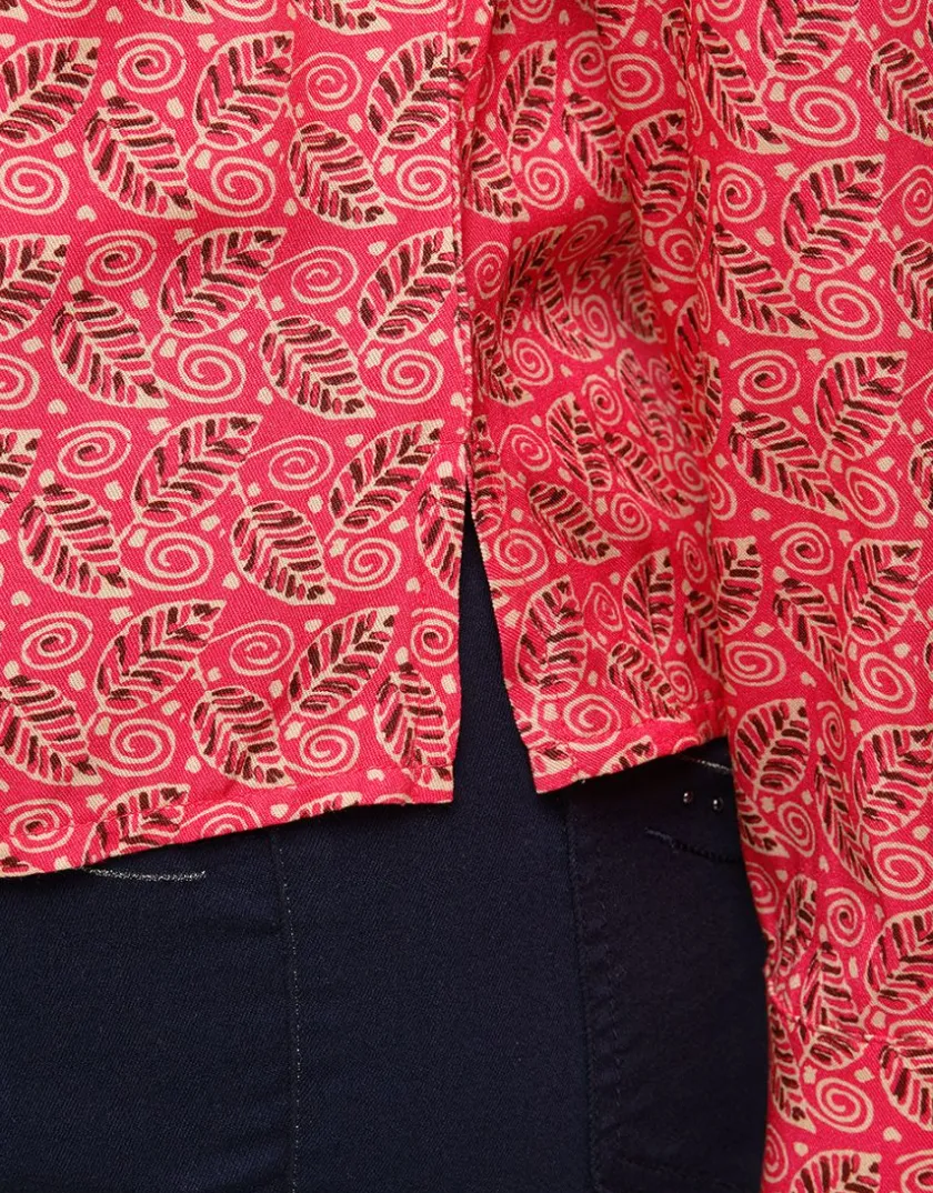 Hot Chemisier imprimé rose Chemisiers & Blouses|Hauts