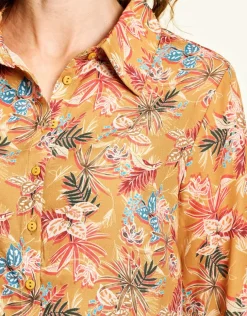 Clearance Chemisier ocre fluide Chemisiers & Blouses|Hauts