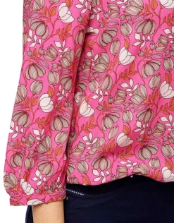 Hot Chemisier rose fleurie Chemisiers & Blouses|Hauts