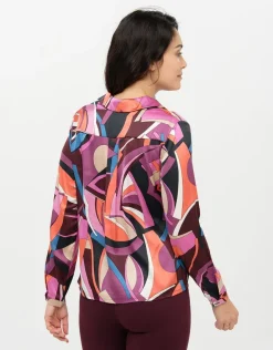 Online Chemisier rose satiné Chemisiers & Blouses|Hauts