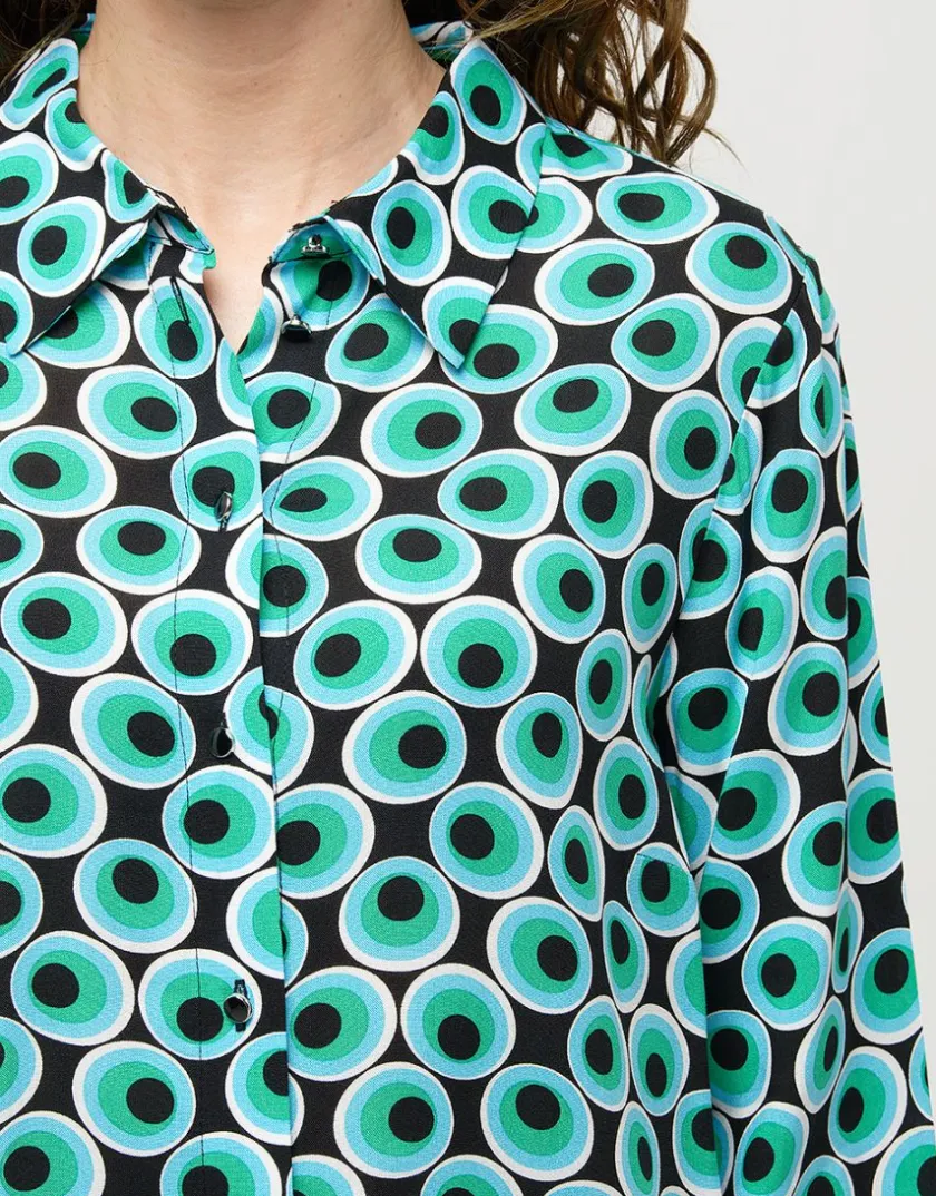 Best Chemisier vert noir pop Chemisiers & Blouses|Hauts