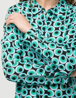 Best Chemisier vert noir pop Chemisiers & Blouses|Hauts