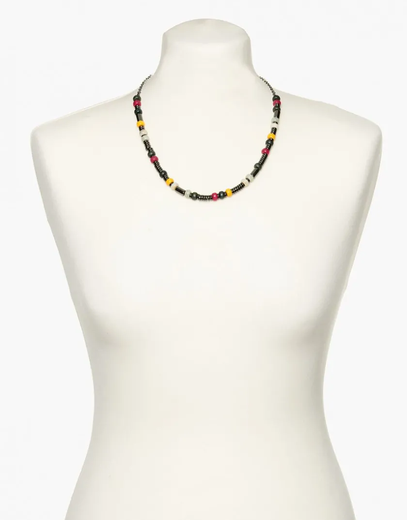 New Collier à perles jaune Bijoux|Accessoires