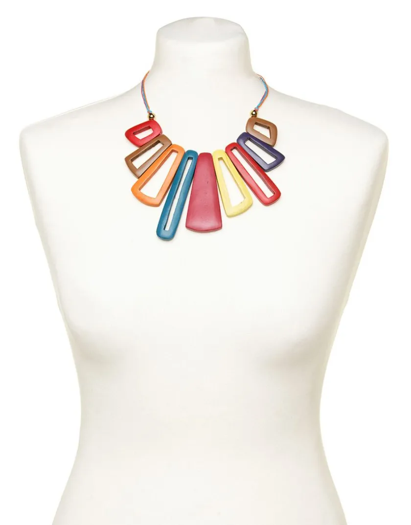 New Collier bois multicolore Bijoux|Accessoires