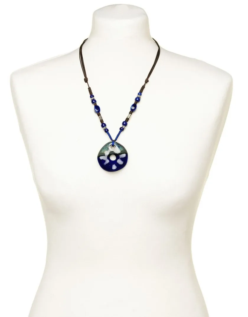 Sale Collier céramique bleu Bijoux|Accessoires
