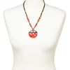 Outlet Collier céramique rouge Bijoux|Accessoires