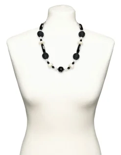 Fashion Collier perles noir blanc Bijoux|Accessoires