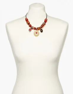 Sale Collier rouge fantaisie Bijoux|Accessoires