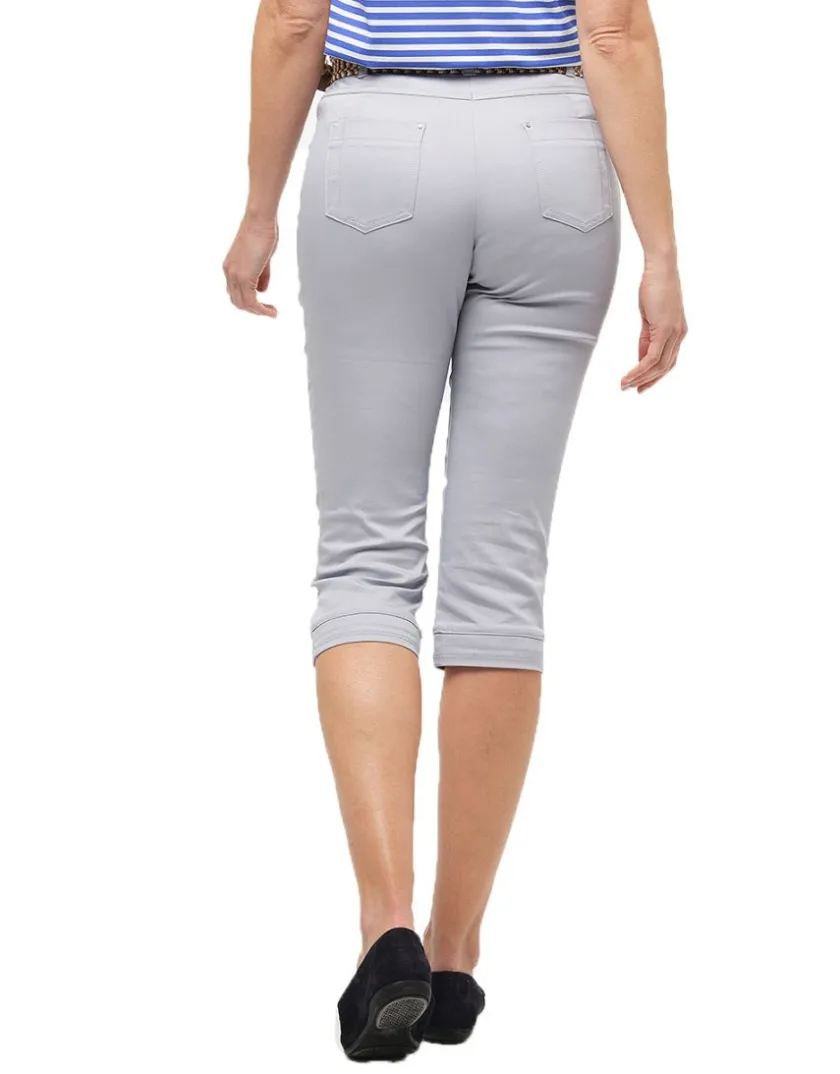 New Corsaire coton gris Pantacourts