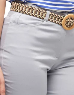 New Corsaire coton gris Pantacourts