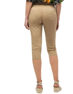 Discount Corsaire coton taupe Pantacourts|Pantalons