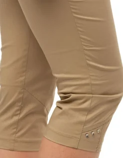 Discount Corsaire coton taupe Pantacourts|Pantalons