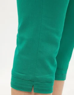 Clearance Corsaire coton vert Pantacourts