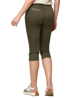 Fashion Corsaire coton vert kaki Pantacourts