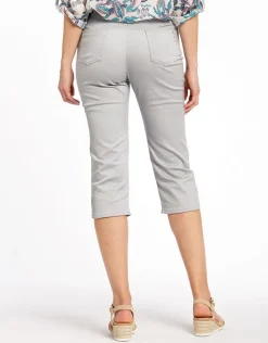 Clearance Corsaire stretch gris Pantalons|Pantacourts