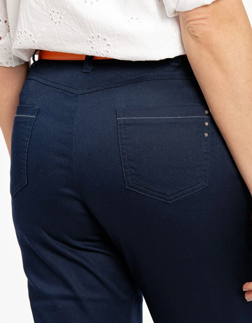 Clearance Corsaire stretch marine Pantacourts
