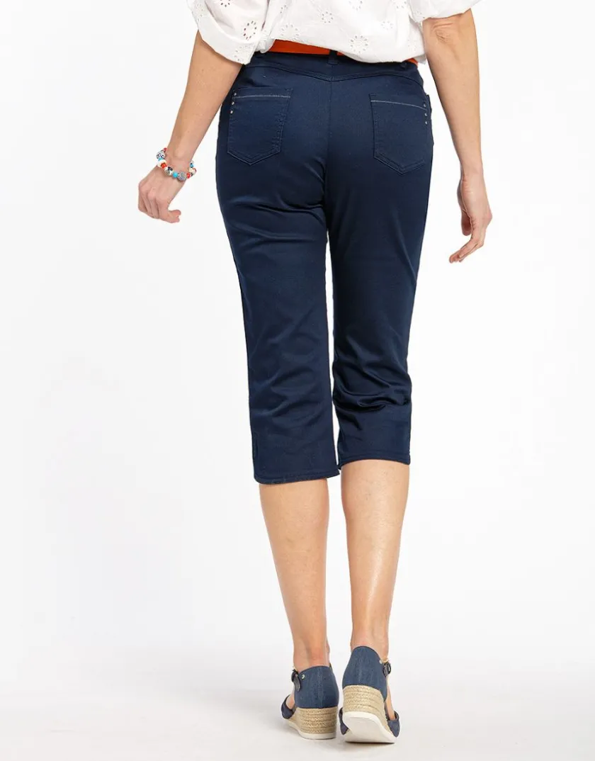 Clearance Corsaire stretch marine Pantacourts