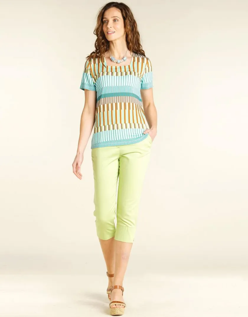 Discount Corsaire stretch pomme Pantacourts