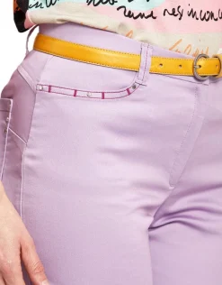Fashion Corsaire violet stretch Pantacourts