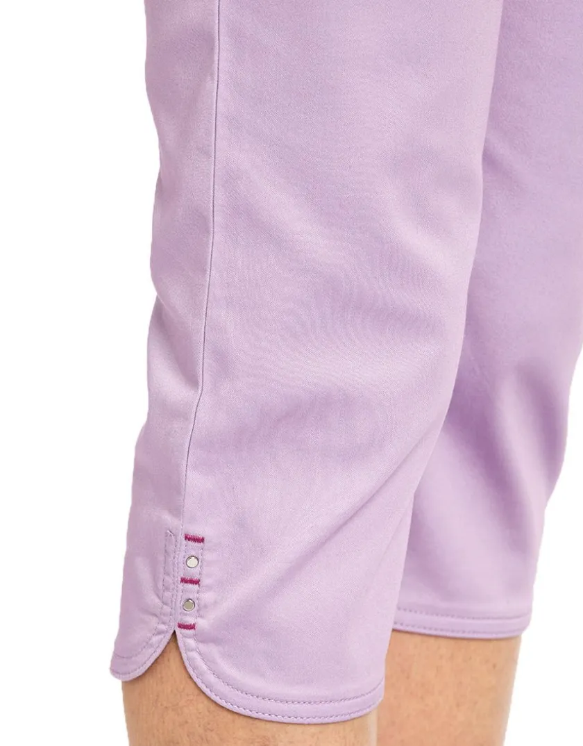 Fashion Corsaire violet stretch Pantacourts