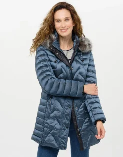 Online Doudoune longue bleu Doudounes|Parkas