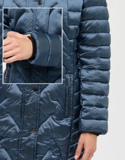 Online Doudoune longue bleu Doudounes|Parkas