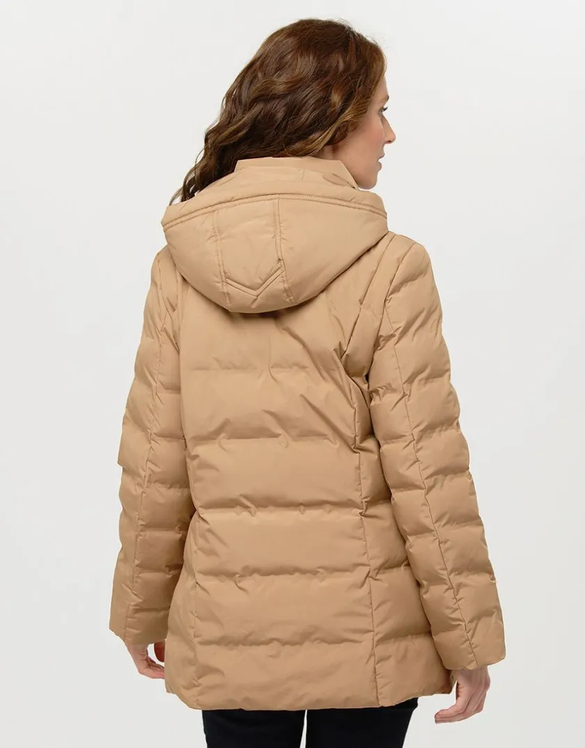 Discount Doudoune longue camel Parkas|Parkas