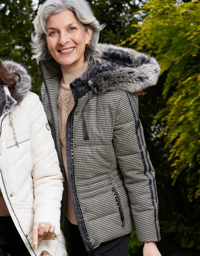 Clearance Doudoune pieds de poule Doudounes|Parkas