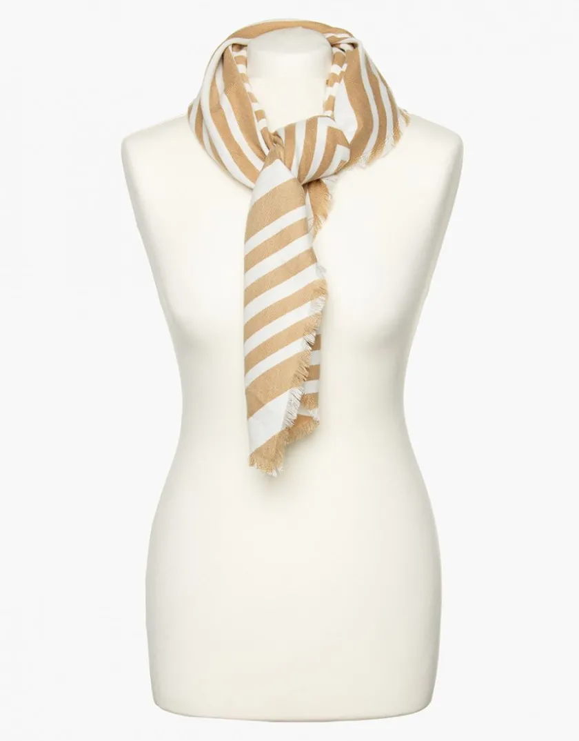 Clearance Echarpe beige à motifs Accessoires