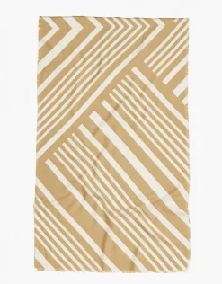 Clearance Echarpe beige à motifs Accessoires