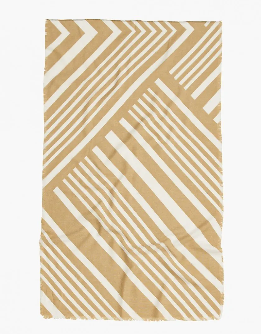 Clearance Echarpe beige à motifs Accessoires