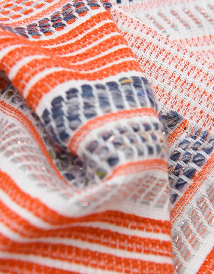 Outlet Echarpe rayures oranges Accessoires