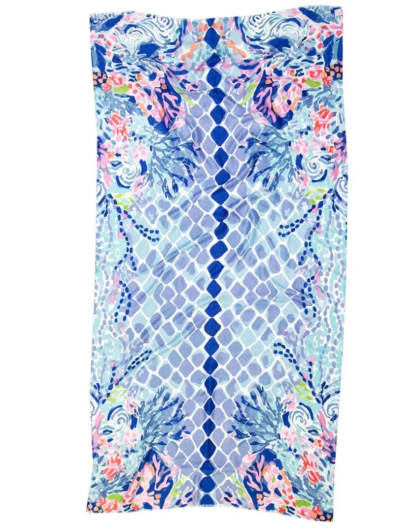 Fashion Foulard bleu coraux Foulards|Accessoires