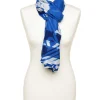 New Foulard bleu imprimé Foulards|Accessoires