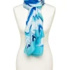 Sale Foulard bleu imprimé Foulards|Accessoires