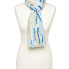 Hot Foulard bleu jaune Foulards|Accessoires